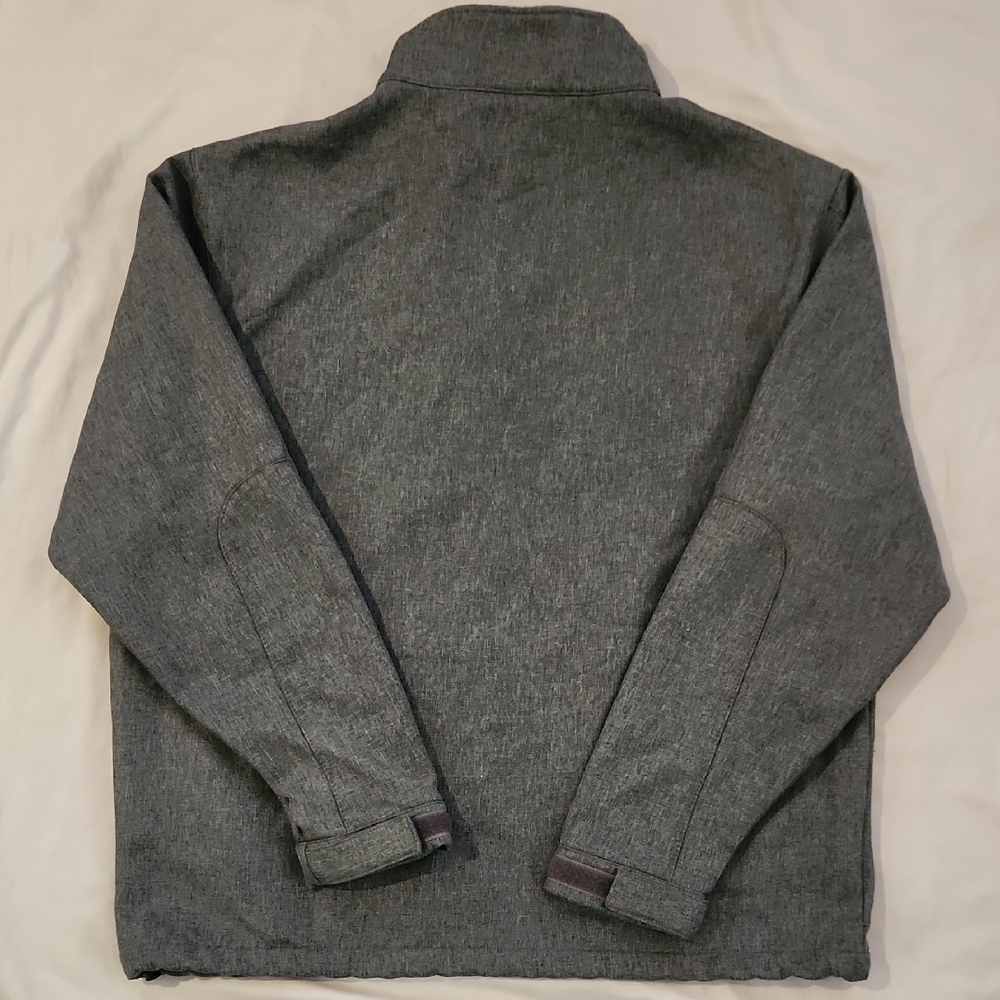 Men's Classic Gray Zip-Up Jacket - Picture 5 of 6